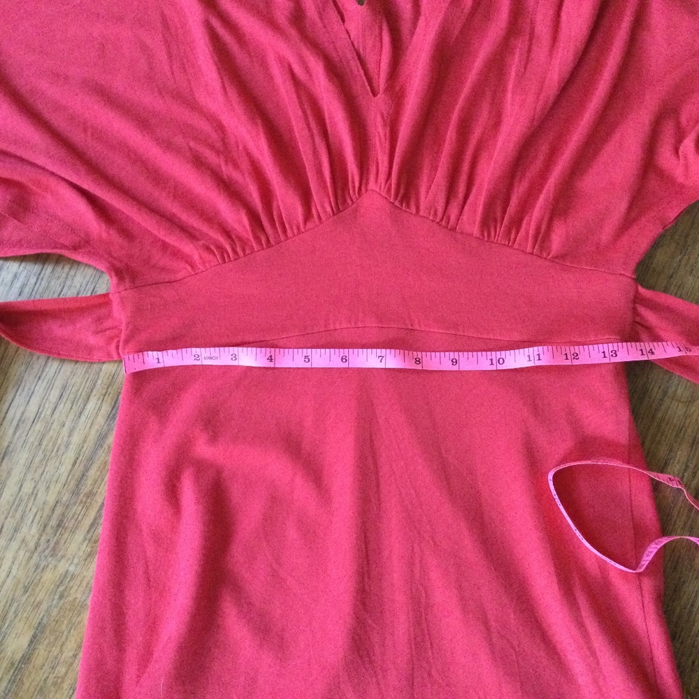 Paul & Joe Italy Red Wool blend Dolman dress 40 - Picture 8 of 9